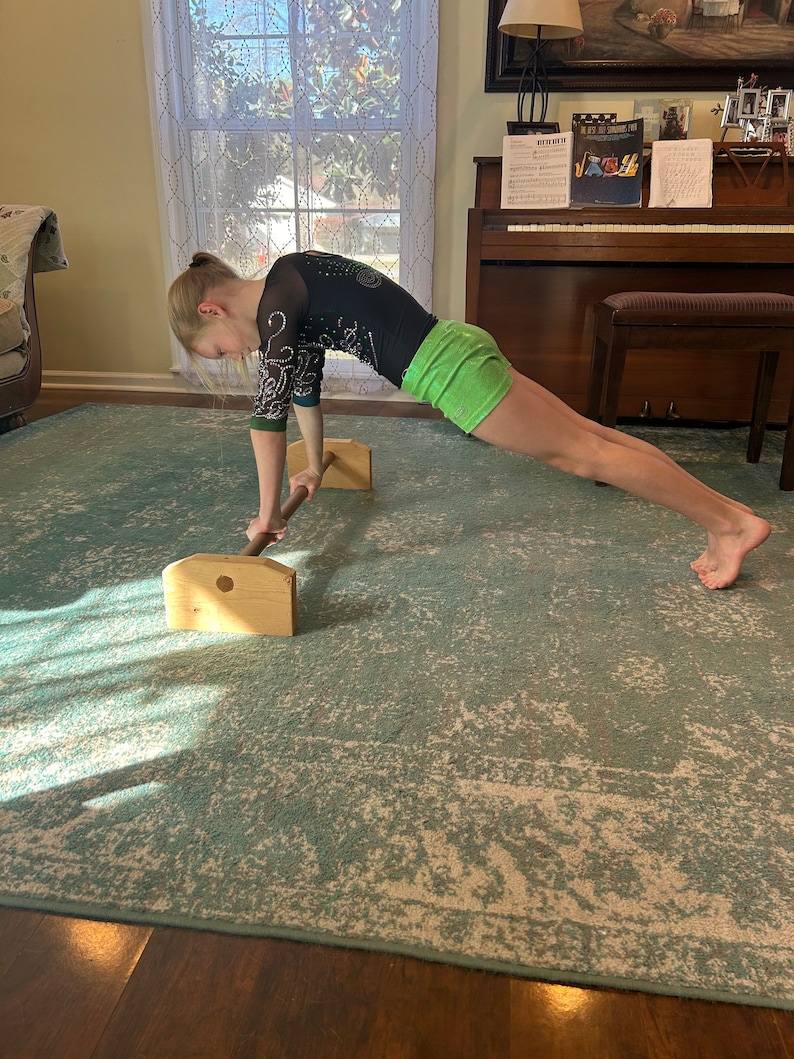 Wooden Floor Bar Handmade by a Gymnastics Dad High Quality and Lifetime