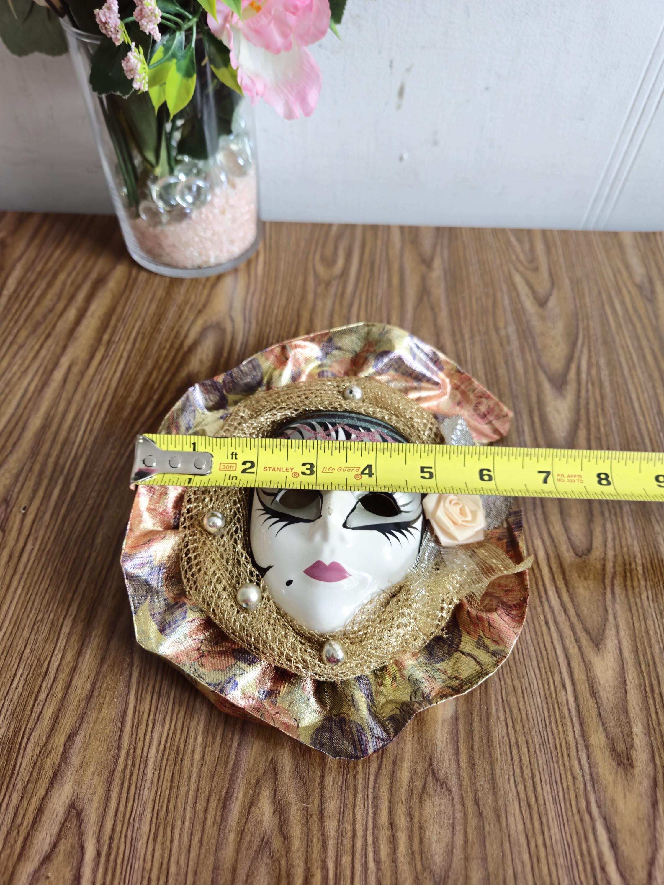 Did the mask maker create masks for Eyes Wide Shut? Vintage Naturally New Orleans Good Luck Wall Hanging Mask w tag main image 2