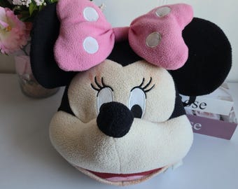 Vintage Minnie Maus Geldbörse Taschenbuch Plüsch Stofftier Mädchen