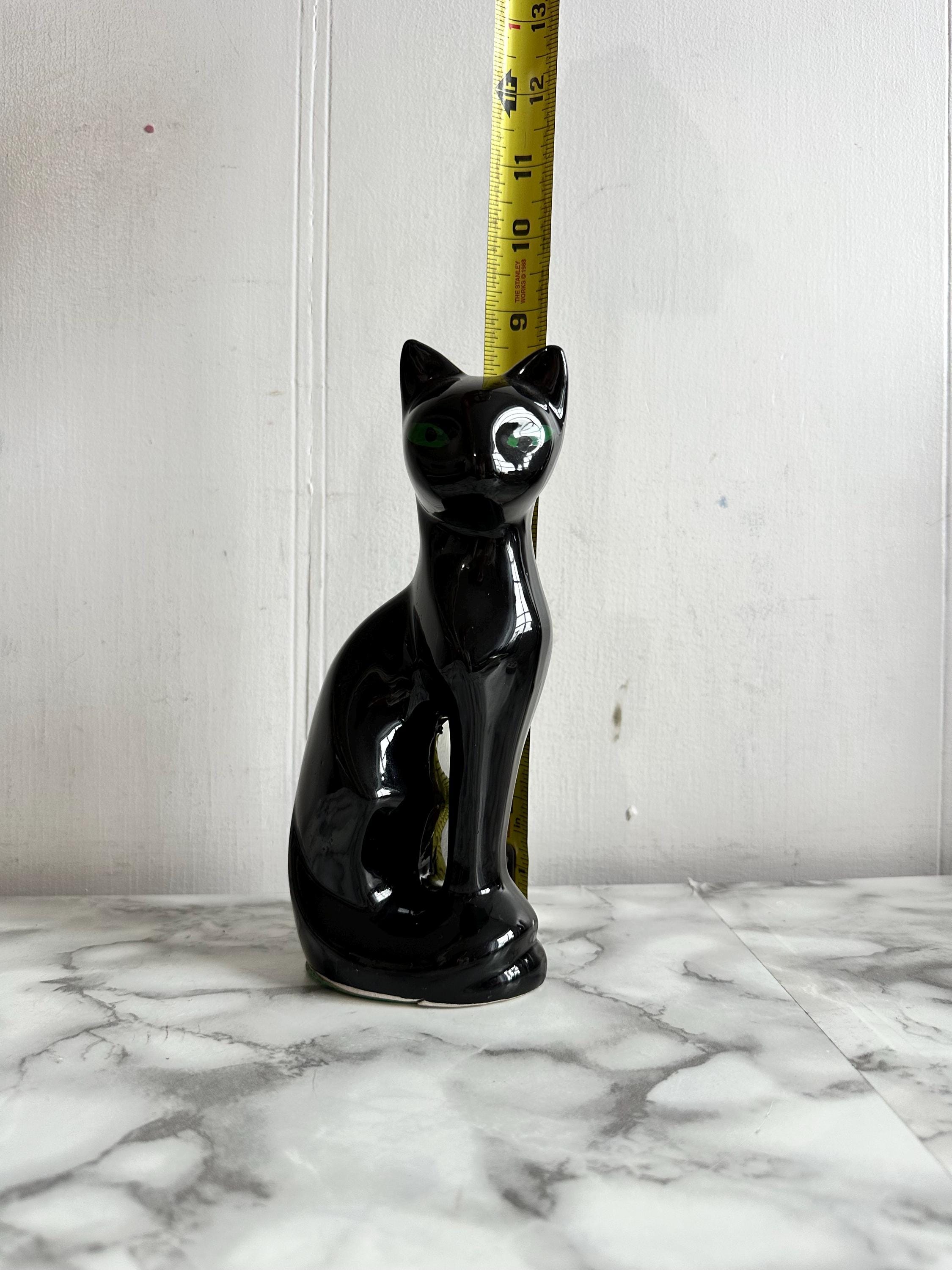 Vintage Black Cat Figurine Made in Japan - Etsy