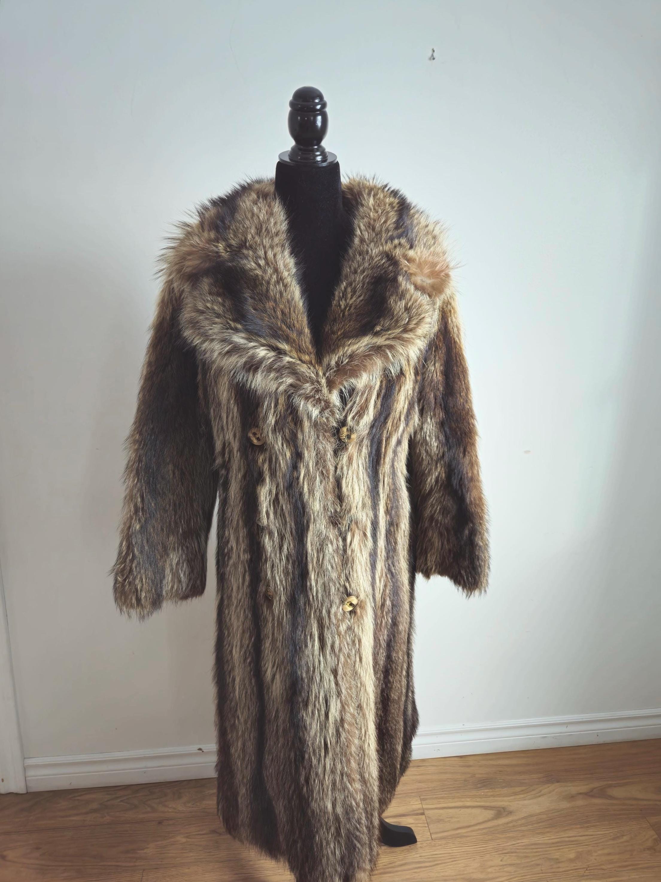 Tanuki Raccoon Fur Coat - Etsy Canada Tanuki Raccoon Fur Coat - Etsy Canada