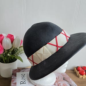 Vintage 1960s Anita Pineault Peach Cocktail Hat Canadian Millinery Anita Pineault Hat - Etsy Canada main image 3