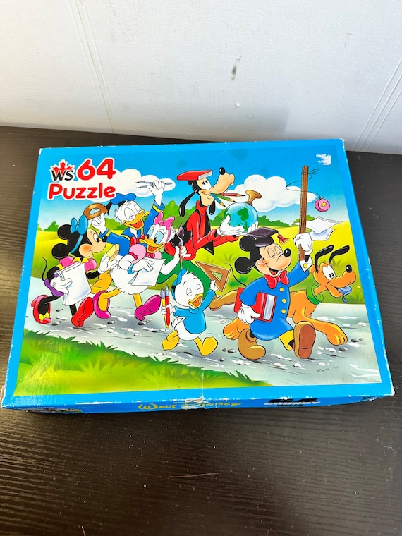 MICKEY MOUSE ★ ヴィンテージ　パズル　ウォルトディズニー Vintage Walt Disney Vintage Puzzle , 1989s Puzzle Complete - Walt
