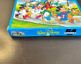 Walt Disney Mickey Mouse パズル ディズニー　ビンテージ Vintage Mickey For Kids 90's Jigsaw Puzzle 70 Pieces Disney
