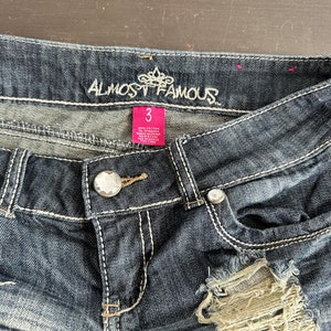 Vintage Label Molly Frayed Denim Shorts main image 1