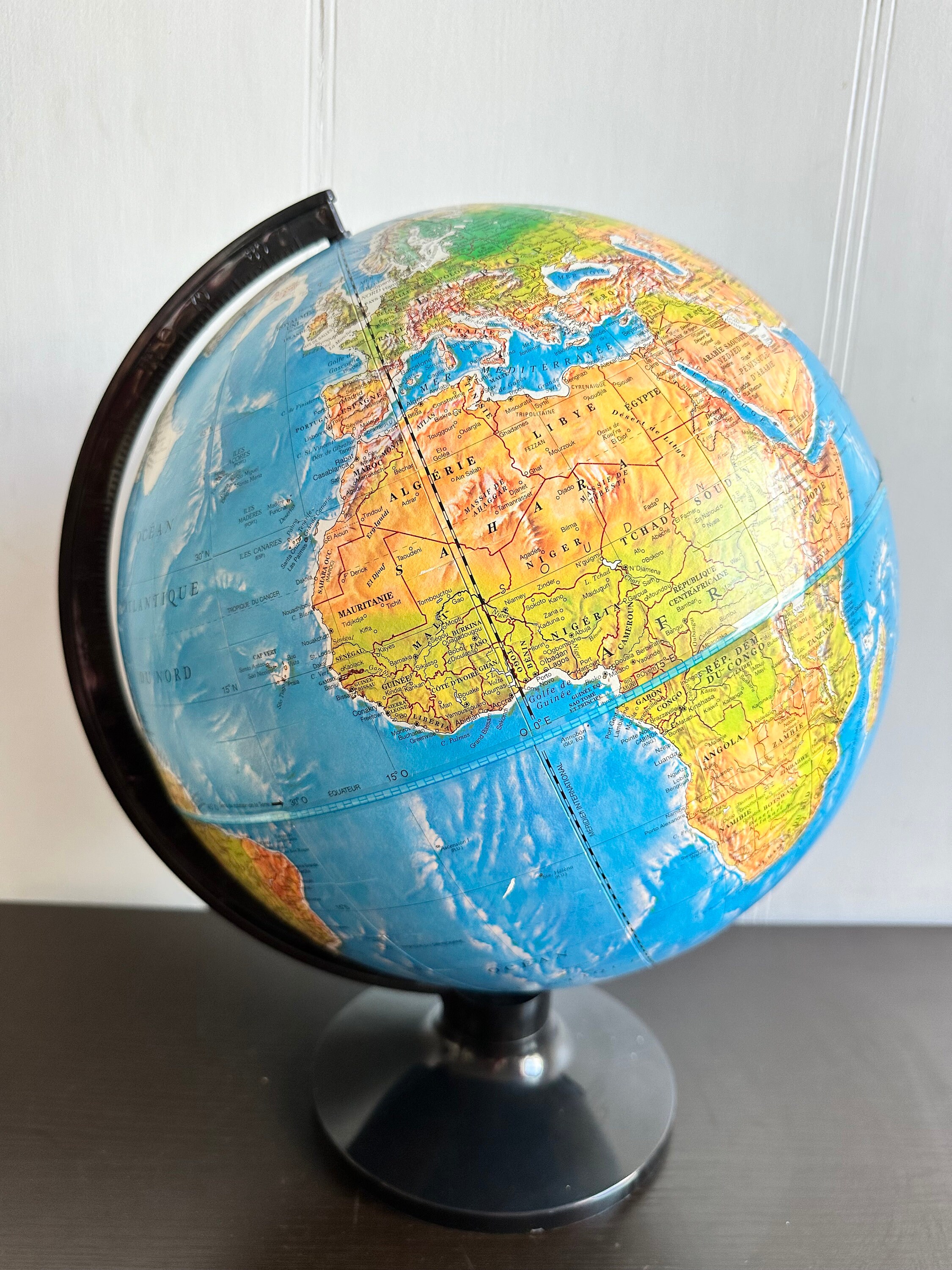 好きに Globe Vintage ENVIRON-SPHERE Plastic Blue With Globe World ミュージック