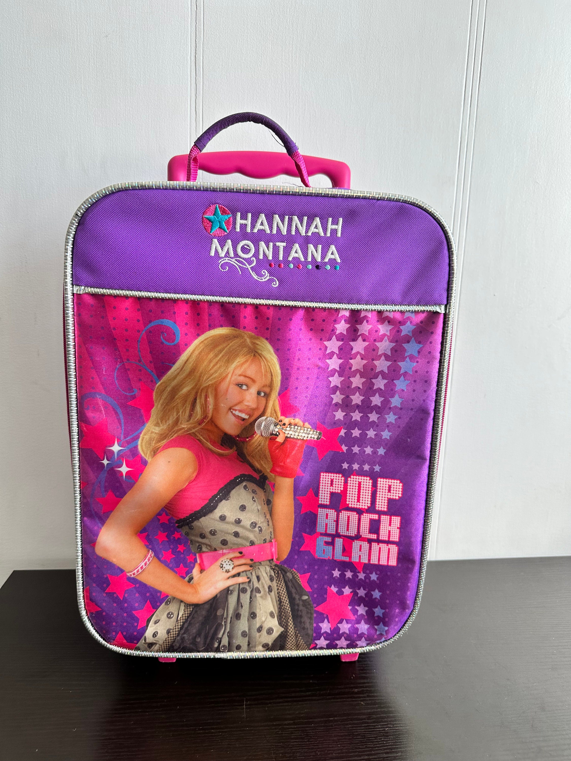 Vintage Hannah Montana Purple Small Suitcase Carry On Pop Rock Glam. Etsy Israel