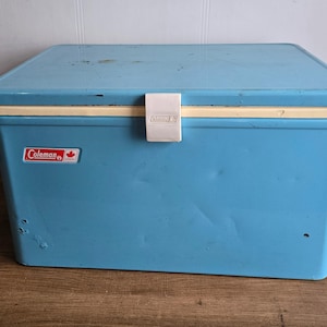 Vintage Coleman Metal Baby Blue Snow-light Cooler Ice Chest Box - Etsy