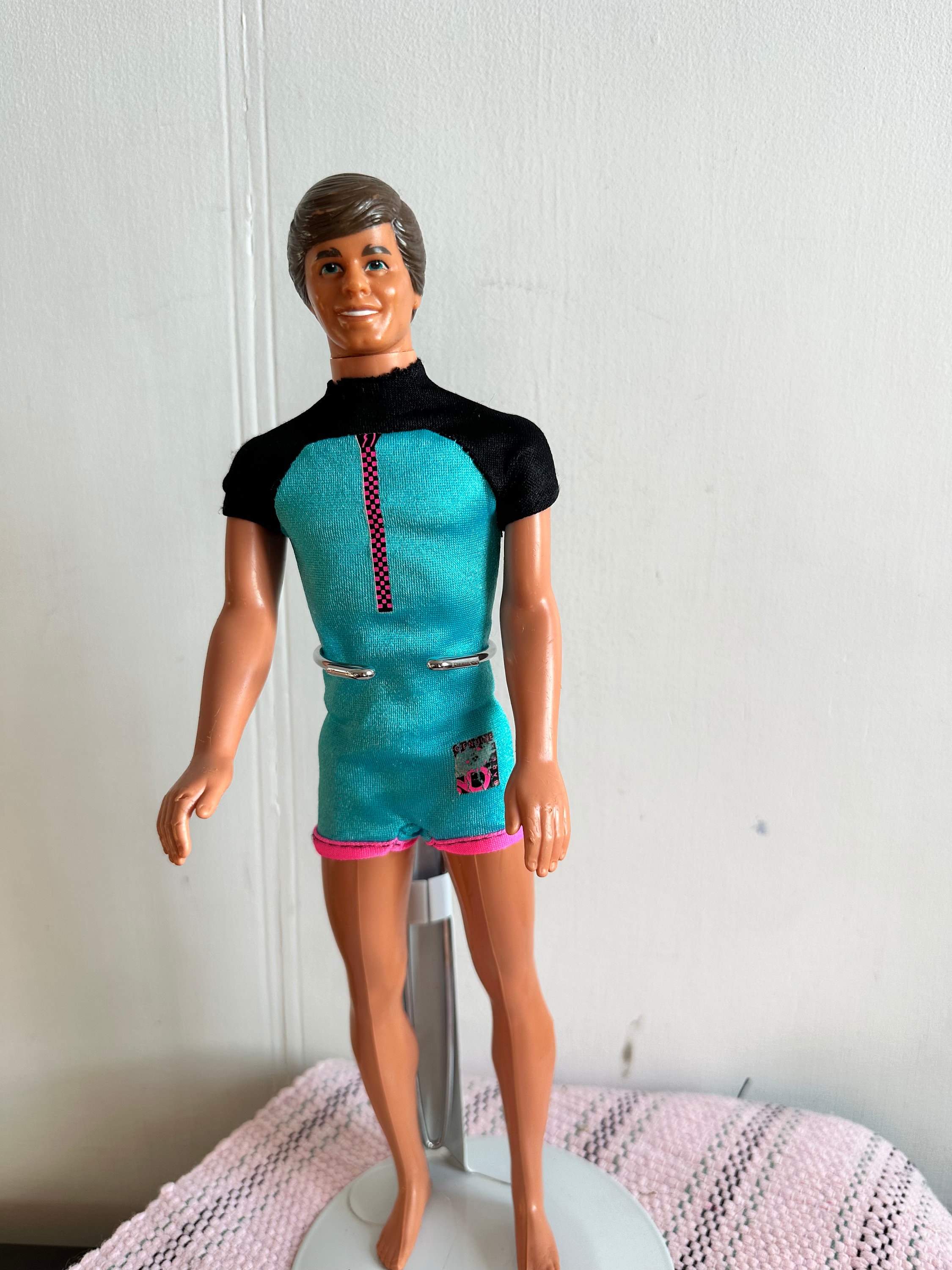 Vintage 1983 Mattel Ken Barbie Doll Brown Hair Blue Eyes UK