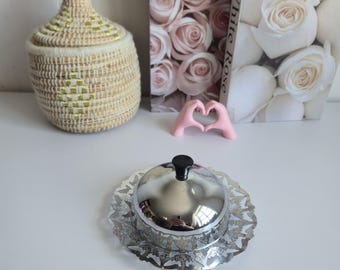 Wm A Rogers Silver Plated Butter Dish, Silver Plated Butter Dish