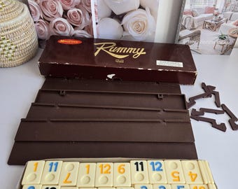 Vintage Rummy Game, Carrying Case Complete.