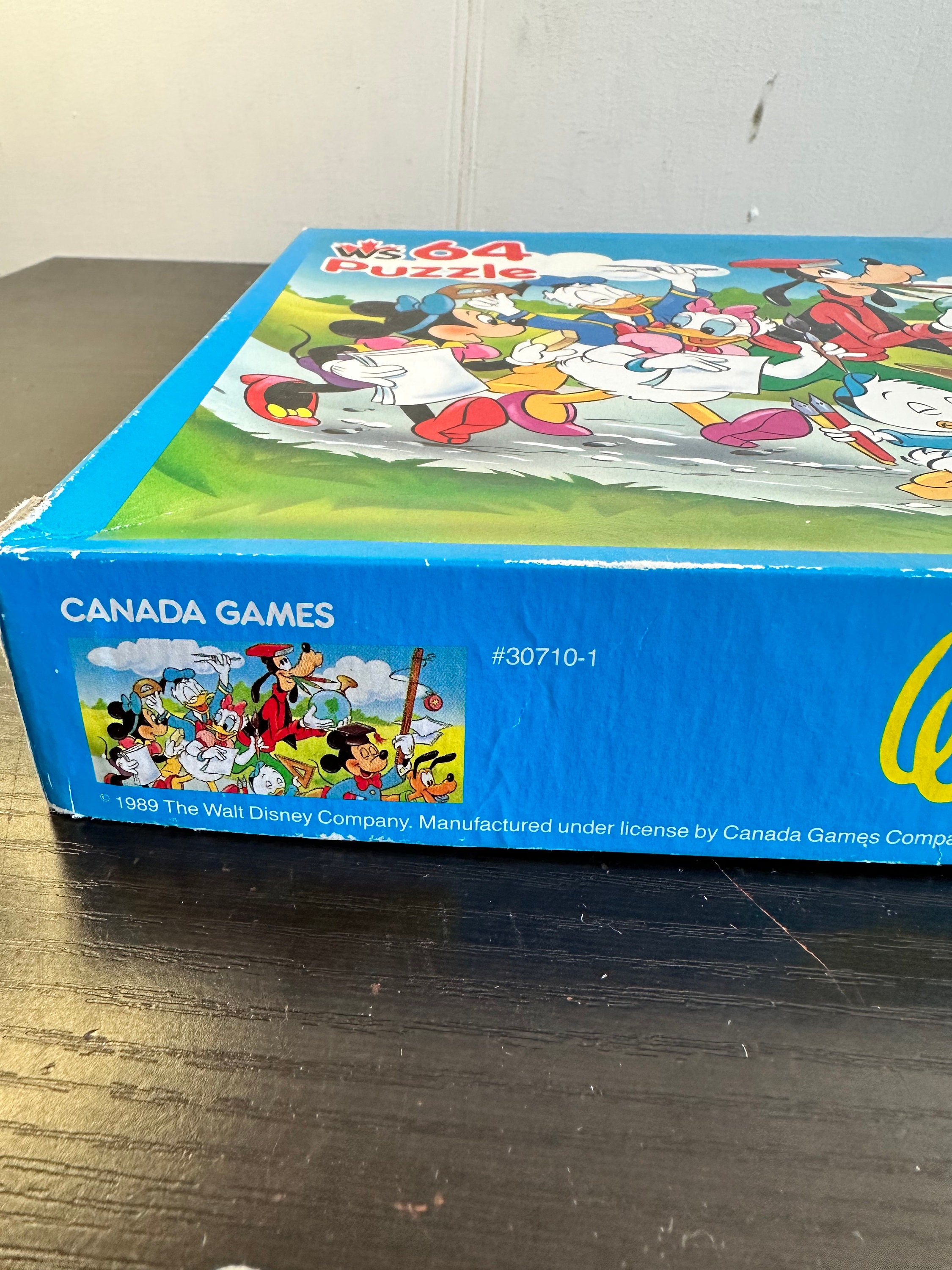 Vintage 64 Piece Walt Disney Vintage Puzzle , 1989s Complete