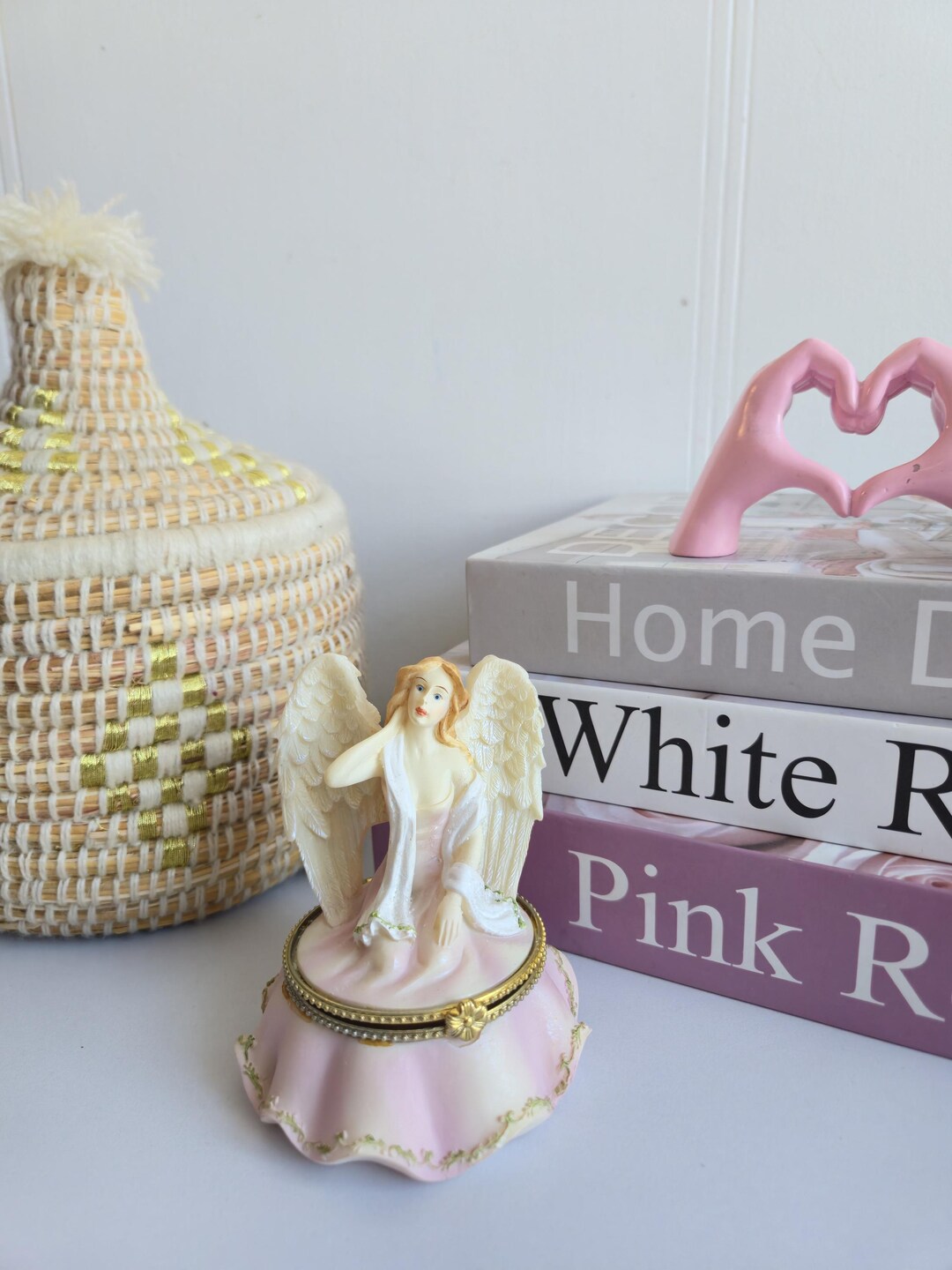 Vintage Angel Jewelry Box, Trinket Box . - Etsy
