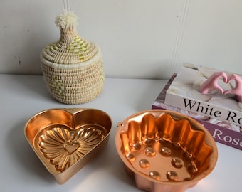 Vintage Copper Molds, French Copper Molds, Terrine Molds, Kitchen