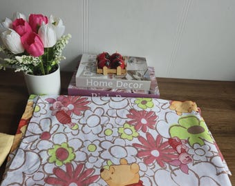 Vintage Disney Winnie the Pooh and Friends Twin Sheet Set, Vintage 70s