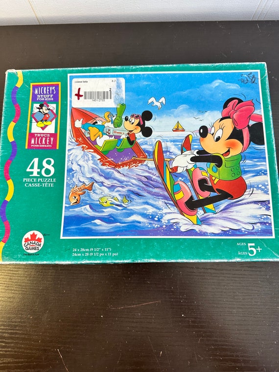 Walt Disney Vintage Puzzle Donald Duck Mickey Mouse 1990s Puzzle