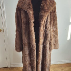 ラビットファー キャメル コート 本物毛皮 rabbit fur coat ラビット 