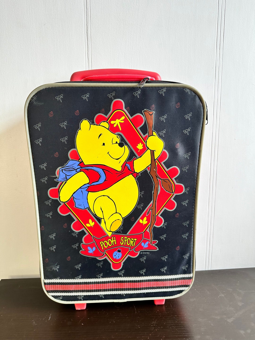 Vintage Disney Winnie The Pooh Suitcase Bag Children Rolling Travel vintage-disney-winnie-the-pooh-suitcase-bag-children-rolling-travel