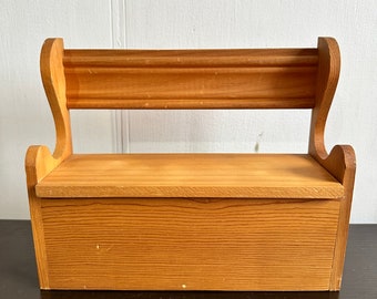 Vintage Dolls bench small wooden bench vintage toy bench handmade.