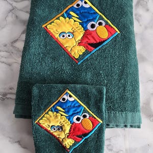 Elmo Bath Towel Etsy