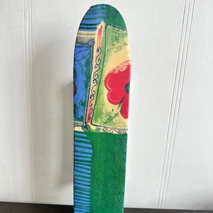 Vintage Sleeve Ironing Board with Retro Fabric Cover, Groovy Floral Ironing Board, Small Ironing Board, Mini Ironing Board.