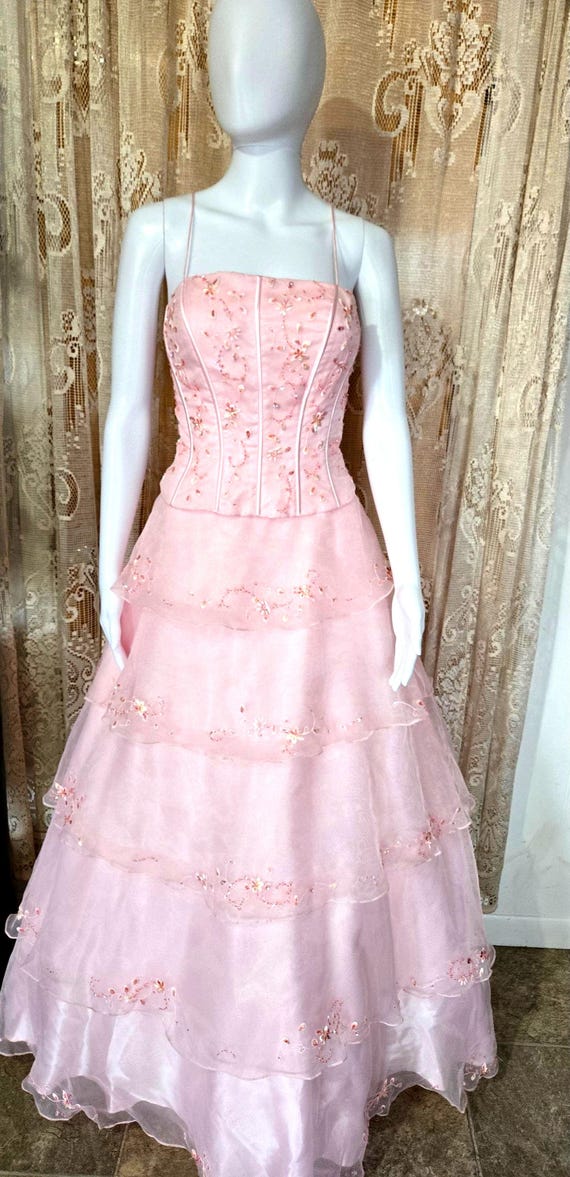 light pink 80s dress PALOMA Dress
