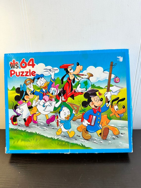 Vintage 64 Piece Walt Disney Vintage Puzzle , 1989s Complete