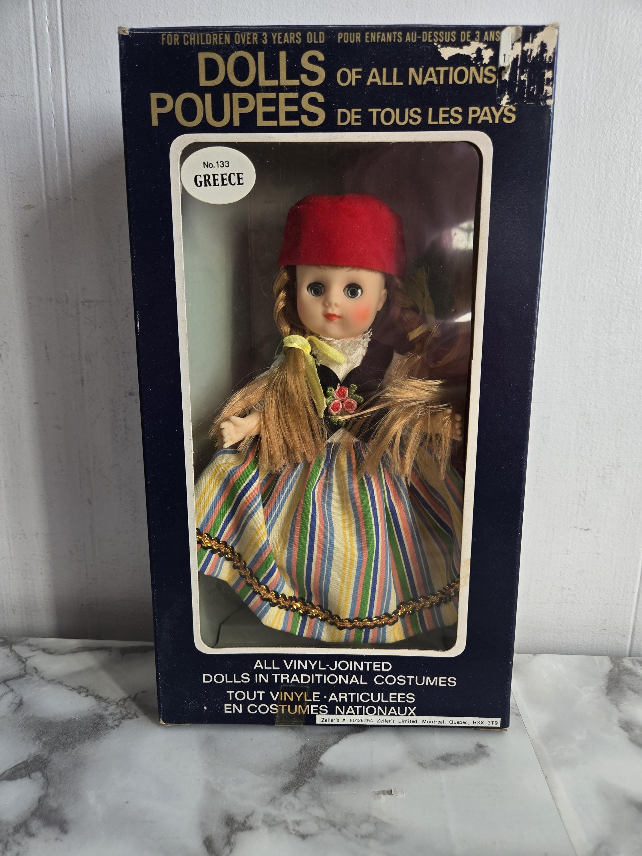 Vintage Dolls of All Nations in Original Box - Greece Number 133