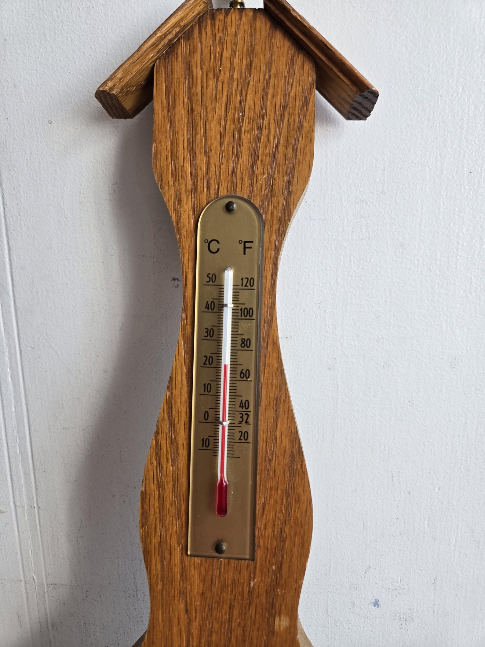 Station Météo Analogique Plastimo – Bois Et Laiton – Vintage – Bon état