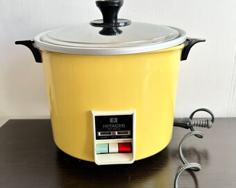 Vintage Hitachi Automatic Rice Cooker Food Steamer RD-581A.