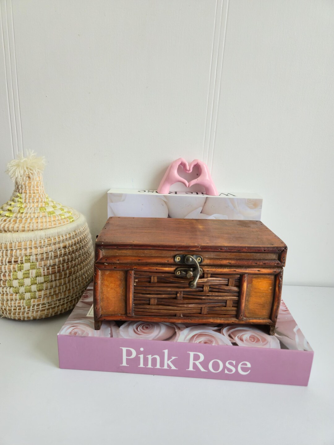 Vintage Style Wood Treasure Chest Jewelry Box Case Party Accessory - Etsy