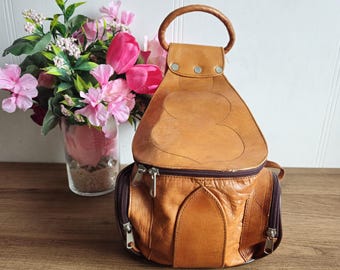 VTG 90s Dooney Bourke All-weather Leather Teton Tassel Mini  display picture 3
