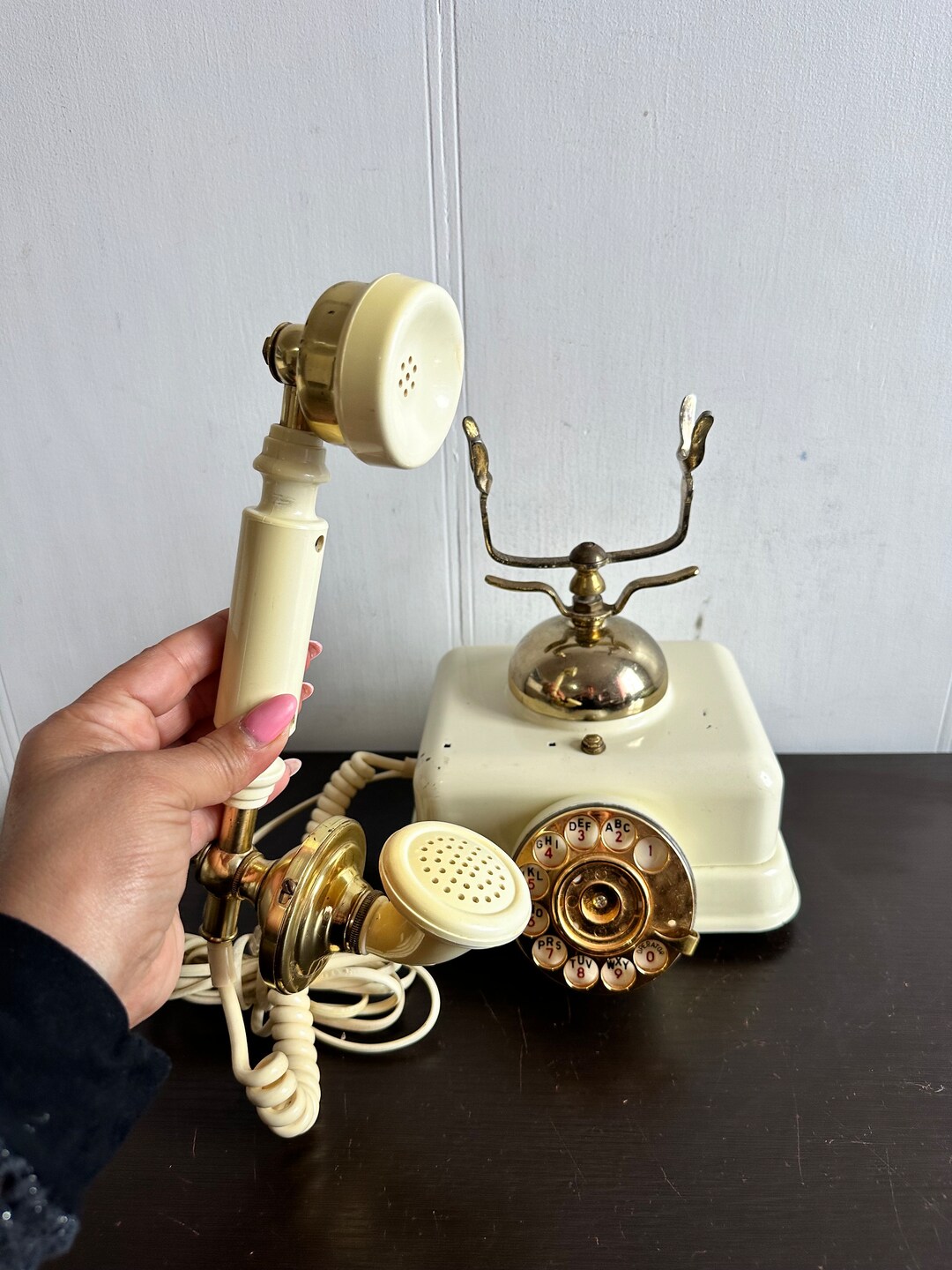 Vintage Rotary Telephone ,vintage Old School Telephone , Dial the