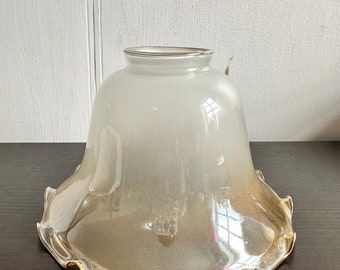 Vintage Lampshade, Tulip Shape, Glass for Pendant Lights.