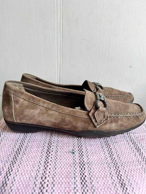 GEOX Brown Horsebit Driving Moccasin Loafers Geox Respira Horsebit Driving Loafers 11.5 Brown Leather  main image 4