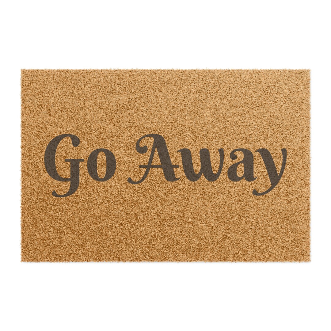Go Away Doormat, Funny Doormat, Front Door Mat, Funny Mat, Introvert, No Soliciting, Eco