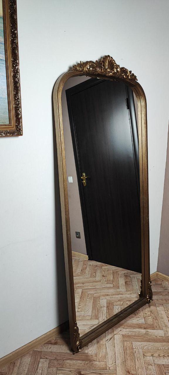 アンティーク全身鏡 ヴィンテージ大型鏡 バロック調鏡 ビクトリア調鏡