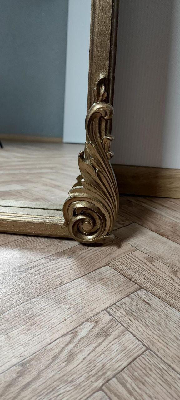 【引取限定】全身鏡 アンティーク調 ミラー 大型 ヴィンテージ バロック 引取限定】全身鏡 アンティーク調 ミラー 大型 ヴィンテージ バロック