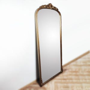 French mirror Floor mirror Antique mirror Gold floor mirror Victorian mirror full length