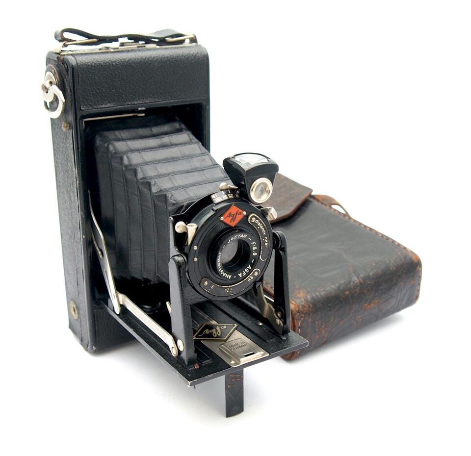 Vintage Agfa Billy 1 Pre War 1928 Model Folding Camera