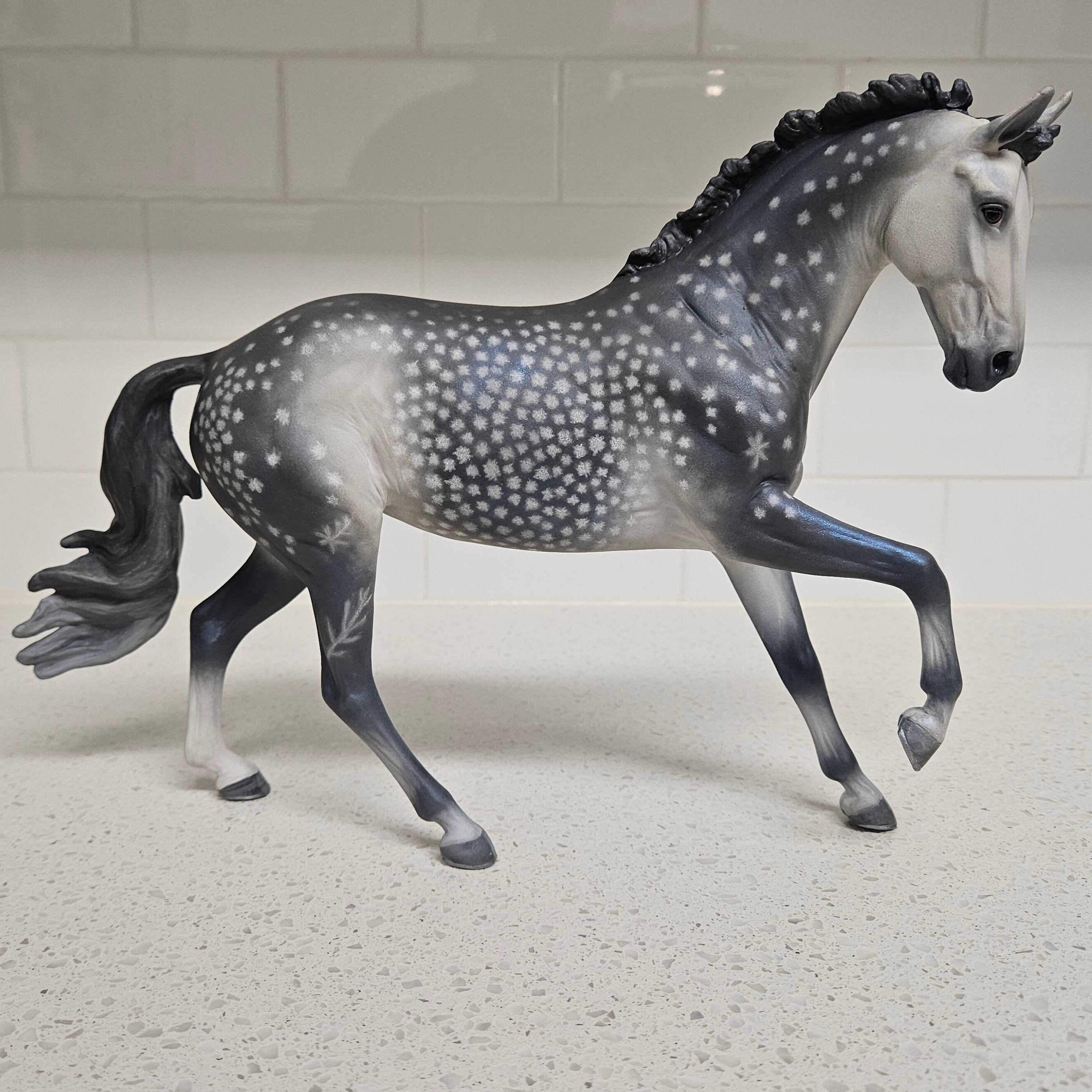 Custom Dapple Grey Breyer Horse | Model Horse Custom Repaint Traditional  Scale - Etsy