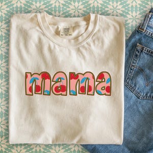 Mom CHERRY Tshirt | MAMA Cherry Shirt | Comfort Colors Summer Mama Tee | Cottagecore Berries | Garden Mama Tee | Fruit Lover Mom Shirt