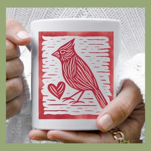 Cardinal Mug | Bird Mug | Gift for Bird Lover | Red Cardinal Gift | Memorial Gift | Comforting Gift | Cardinal Coffee Mug | Gift for Her |