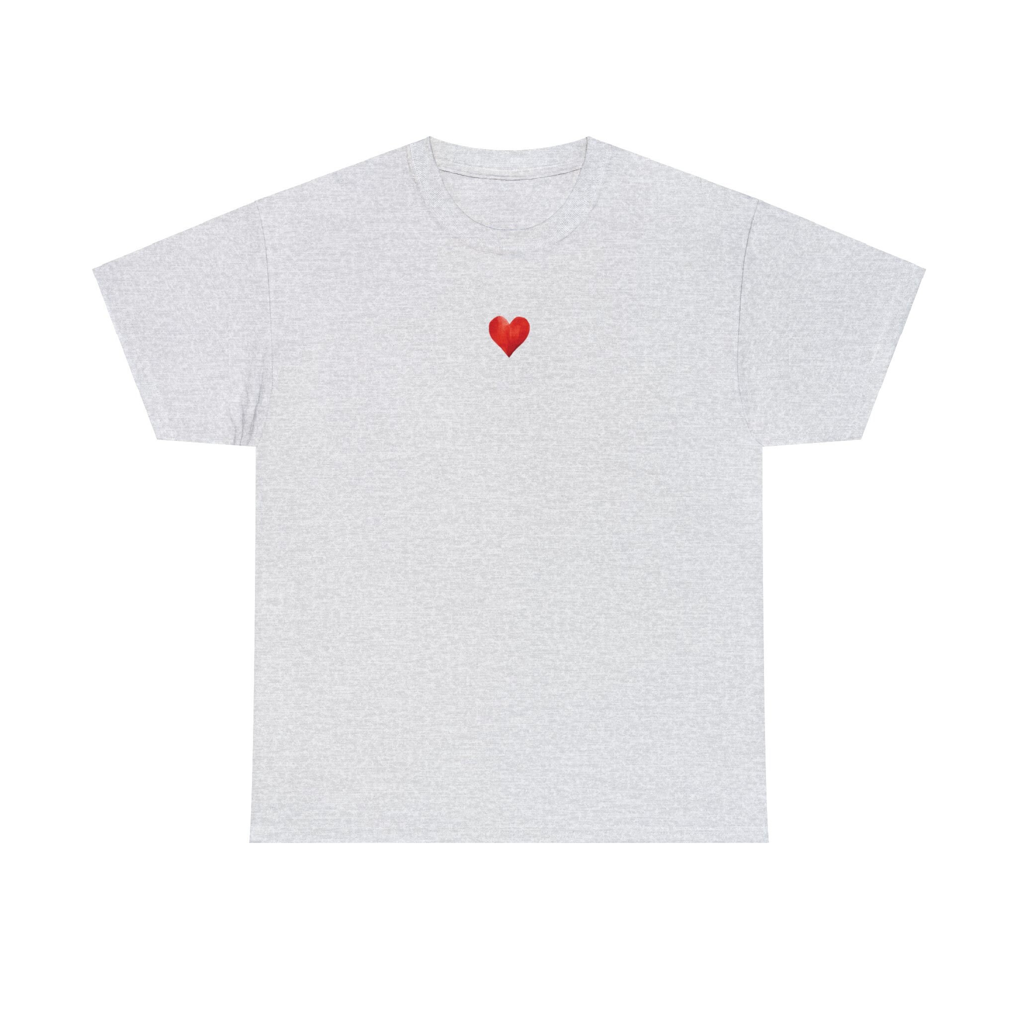 Small Red Heart Bi-Color Tee Long Sleeve Women main image 1