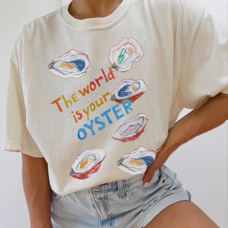 SARDINE SHIRT | Tinned Fish Cool Fisherman Aesthetic Tee | Front and Back Fish Shirt | Ocean Inspired Graphic Tee | Free People Style image 7