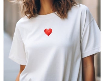 トップス heart point mini tee andmary Andmary Heart Cable Knit Set