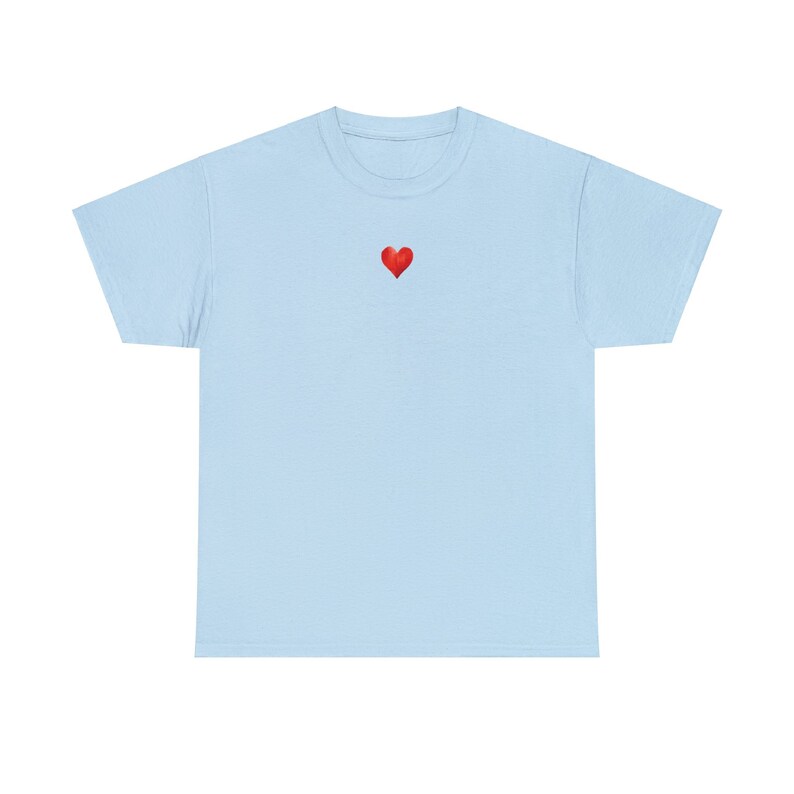 Striped Small Red Heart Tee Women main image 1