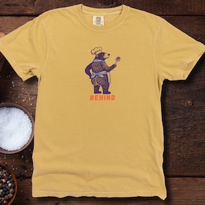 THE BEAR Chef Shirt | Yes Chef Graphic Tee | BEHIND Tee | The Bear Funny Tshirt | Gift for Cook, Foodie, Bear Lover, Sous Chef, Kitchen