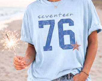 1776 Shirt | Vintage Patriotic Tee | Distressed USA Comfort Colors | America 250