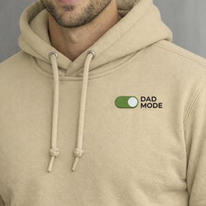 dad mode embroidery design, funny toggle switch dad quote patch file, fathers day gift, instant download pes dst jef exp vp3